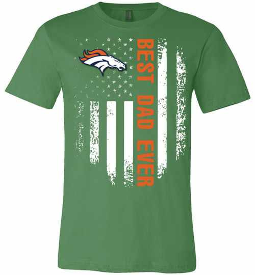 Inktee Store - Denver Broncos Best Dad Ever Independence Day American Premium T-Shirt Image