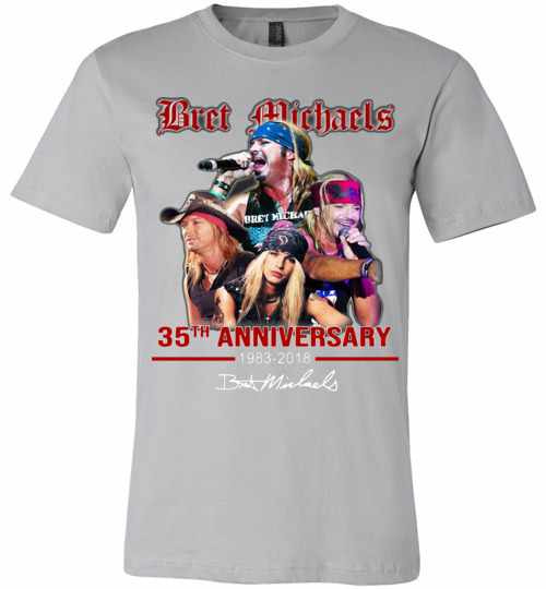 Inktee Store - 35Th Anniversary Bret Michaels 1983-2018 Premium T-Shirt Image