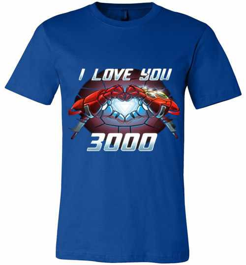 Inktee Store - I Love You 3000 Gift Dad And Daughter Avengers Premium T-Shirt Image