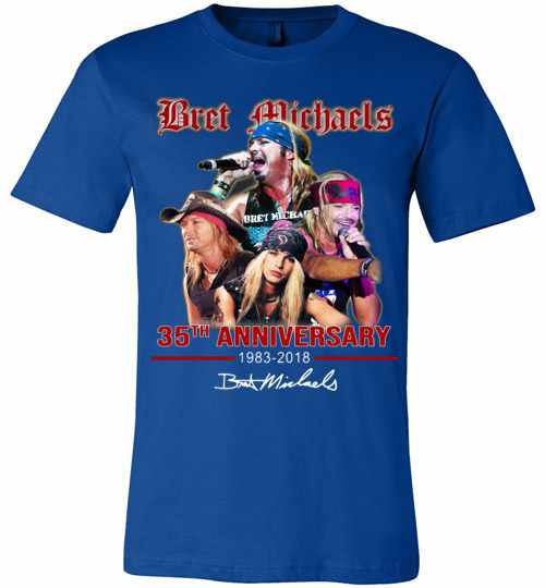 Inktee Store - 35Th Anniversary Bret Michaels 1983-2018 Premium T-Shirt Image