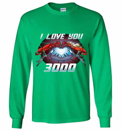 Inktee Store - I Love You 3000 Gift Dad And Daughter Avengers Long Sleeve T-Shirt Image