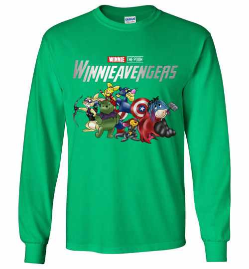 Inktee Store - Marvel Avengers Winnie The Pooh Winnieavengers Long Sleeve T-Shirt Image