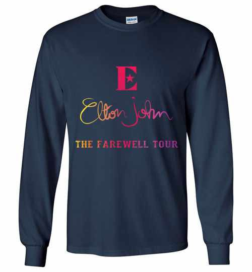Inktee Store - Elton John The Farewell Tour Long Sleeve T-Shirt Image