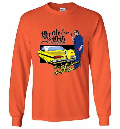 Inktee Store - Low Rider And Old Gangster Cholo Long Sleeve T-Shirt Image