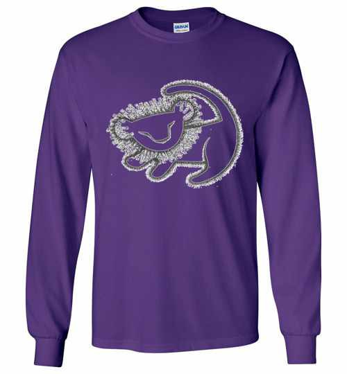 Inktee Store - Disney Lion King Young Simba Cave Painting Design Long Sleeve T-Shirt Image