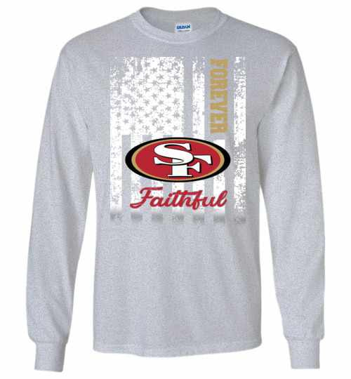 Inktee Store - Football ' America Flag San Francisco 49Ers Long Sleeve T-Shirt Image
