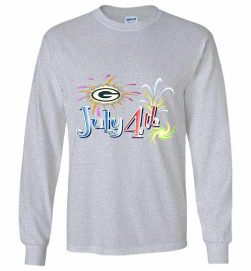 Inktee Store - Green Bay Packers Independence Day 4Th Of July Long Sleeve T-Shirt Image