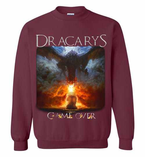 Inktee Store - Game Of Thrones Dracarys Game Over Sweatshirt Image