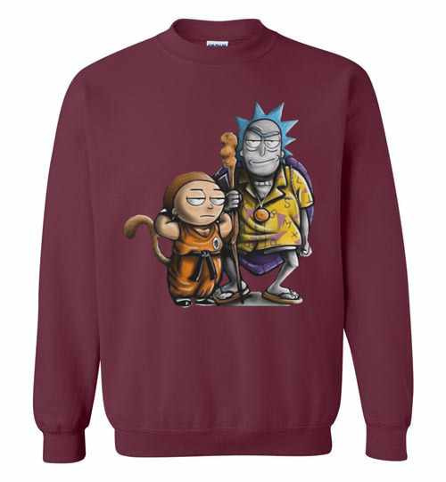 Inktee Store - Rick And Morty Dragon Ball Sweatshirt Image