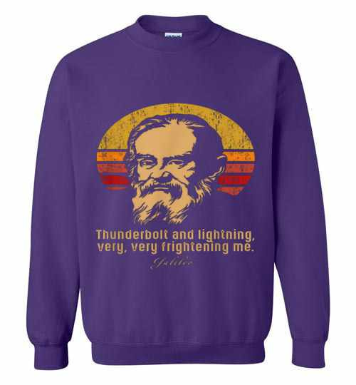 Inktee Store - Thunderbolt Lightning Very Frightening Me Galileo Sweatshirt Image