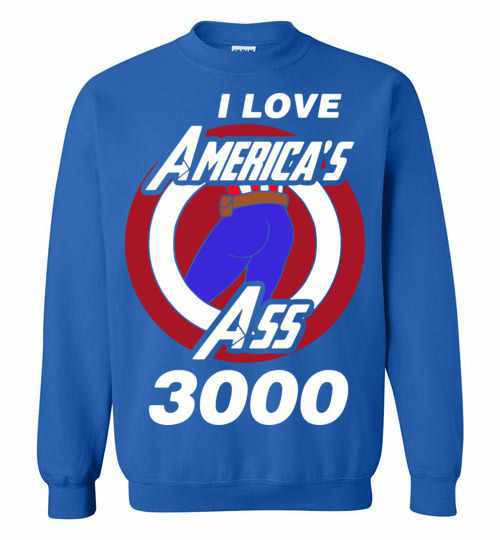 Inktee Store - Captain America I Love America'S Ass 3000 Sweatshirt Image