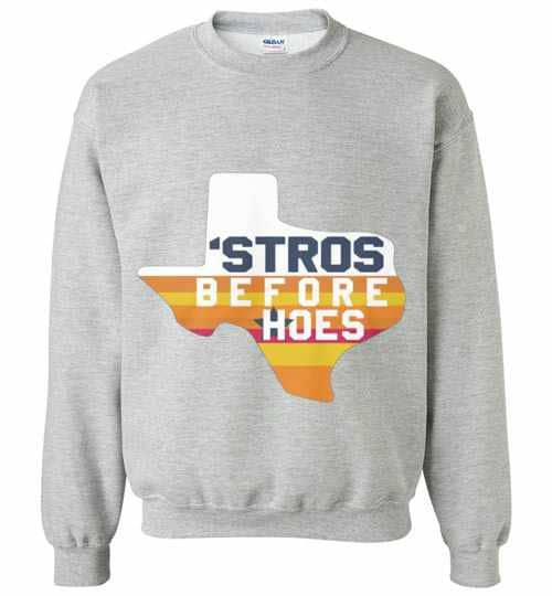 Inktee Store - Houston Astros Inspired Stros Before Hoes Sweatshirt Image