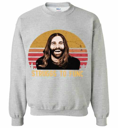 Inktee Store - Jonathan Van Ness Struggs To Func Sunset Sweatshirt Image