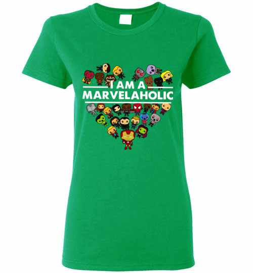 Inktee Store - I Am A Marvelaholic Marvel Aholic Avengers Women'S T-Shirt Image