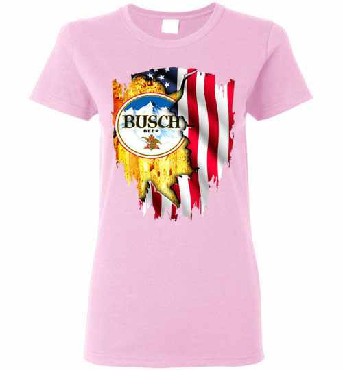 Inktee Store - Busch Light American Flag Independence Day 4Th Of July Women'S T-Shirt Image
