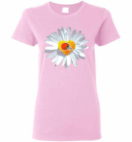 Inktee Store - Cleveland Browns Daisy Women'S T-Shirt Image
