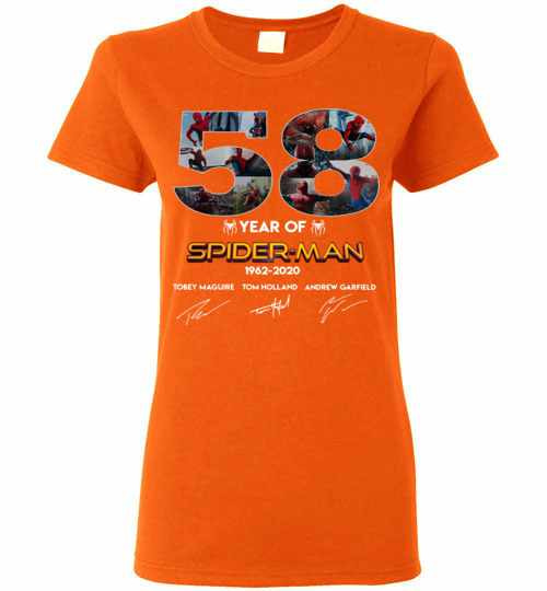 Inktee Store - 58 Year Of Spider Man 1962 2020 Women'S T-Shirt Image