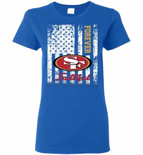 Inktee Store - Football ' America Flag San Francisco 49Ers Women'S T-Shirt Image