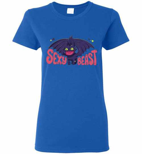 Inktee Store - Toothless Bat Sexy Beast Women'S T-Shirt Image