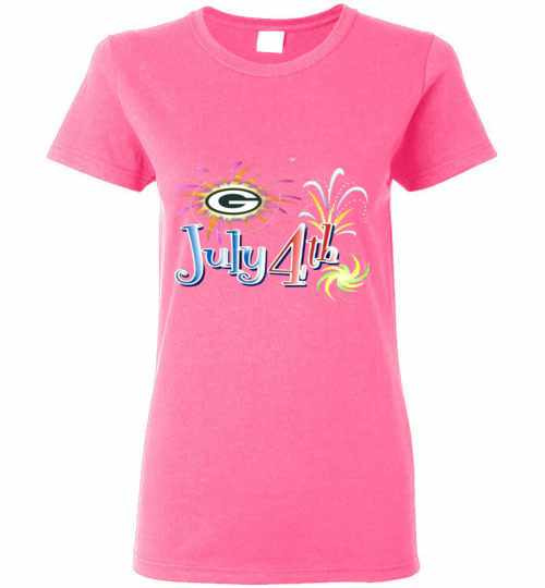 Inktee Store - Green Bay Packers Independence Day 4Th Of July Women'S T-Shirt Image
