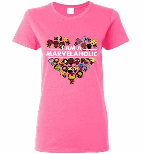 Inktee Store - I Am A Marvelaholic Marvel Aholic Avengers Women'S T-Shirt Image