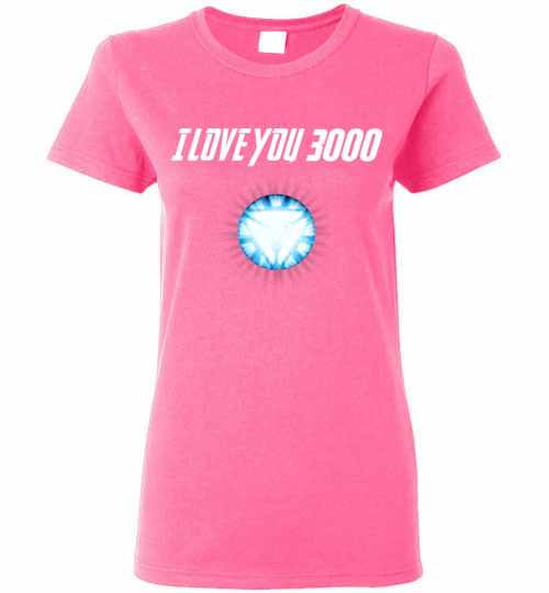 Inktee Store - I Love You 3000 - Avengers Iron Man Women'S T-Shirt Image