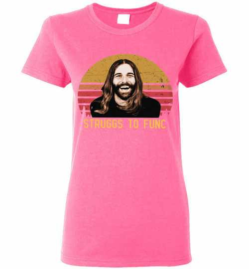 Inktee Store - Jonathan Van Ness Struggs To Func Sunset Women'S T-Shirt Image