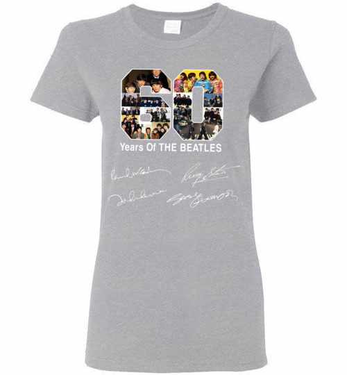 Inktee Store - Celebrate 60 Years Of The Beatles Women'S T-Shirt Image