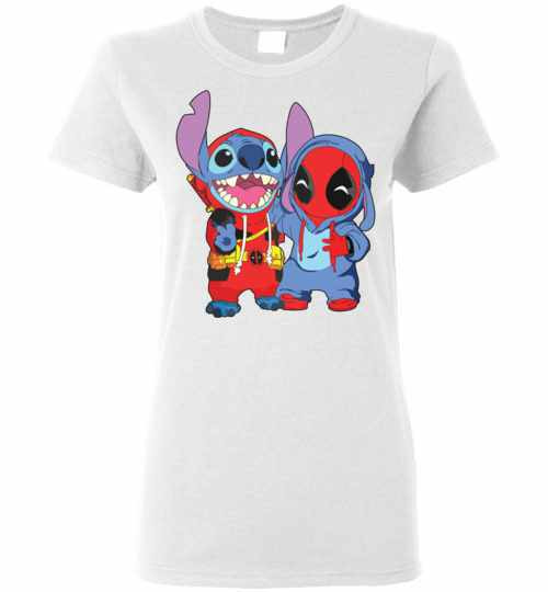 Inktee Store - Deadpool And Stitch Women'S T-Shirt Image
