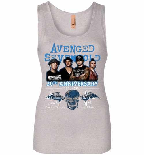 Inktee Store - 20Th Anniversary Avenged Sevenfold 1999-2019 Womens Jersey Tank Top Image