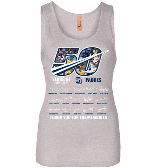 Inktee Store - 50Th Years Of San Diego Padres 1969-2019 Womens Jersey Tank Top Image