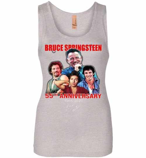 Inktee Store - 55Th Anniversary Bruce Springsteen 1965-2020 Womens Jersey Tank Top Image