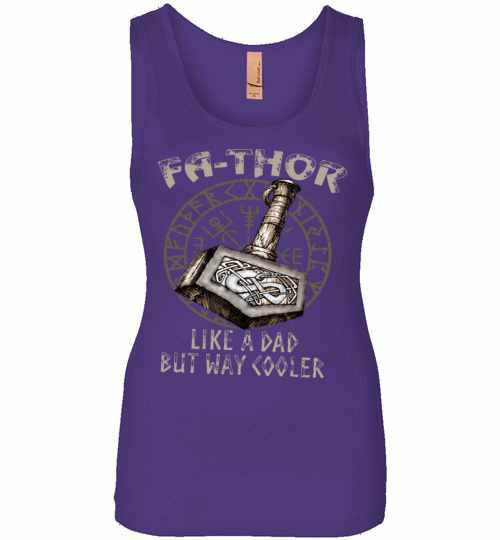 Inktee Store - Marvel Avengers Fa-Thor Like A Dad But Way Womens Jersey Tank Top Image