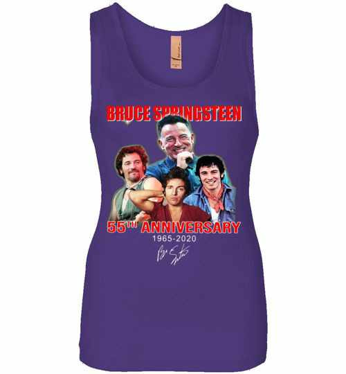 Inktee Store - 55Th Anniversary Bruce Springsteen 1965-2020 Womens Jersey Tank Top Image