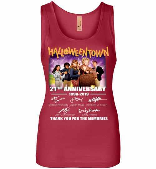 Inktee Store - 21Th Halloween Town 1998-2019 Womens Jersey Tank Top Image