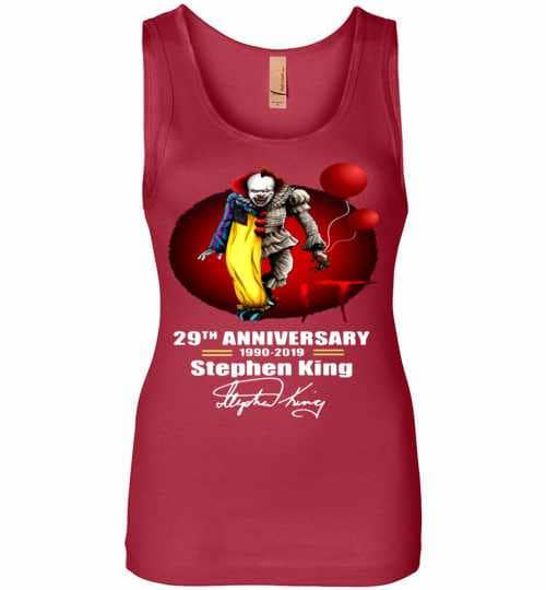 Inktee Store - 29Th Anniversary Pennywise It Stephen King Womens Jersey Tank Top Image