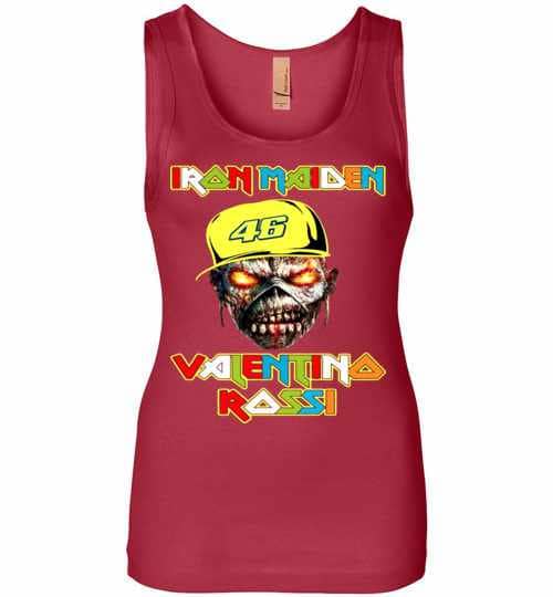 Inktee Store - 46 Valentino Rossi Iron Maiden Womens Jersey Tank Top Image