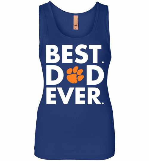 Inktee Store - Best Father'S Day Clemson Tigers Dad Womens Jersey Tank Top Image