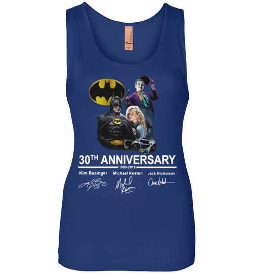 Inktee Store - 30Th Anniversary Batman 1989-2019 Womens Jersey Tank Top Image