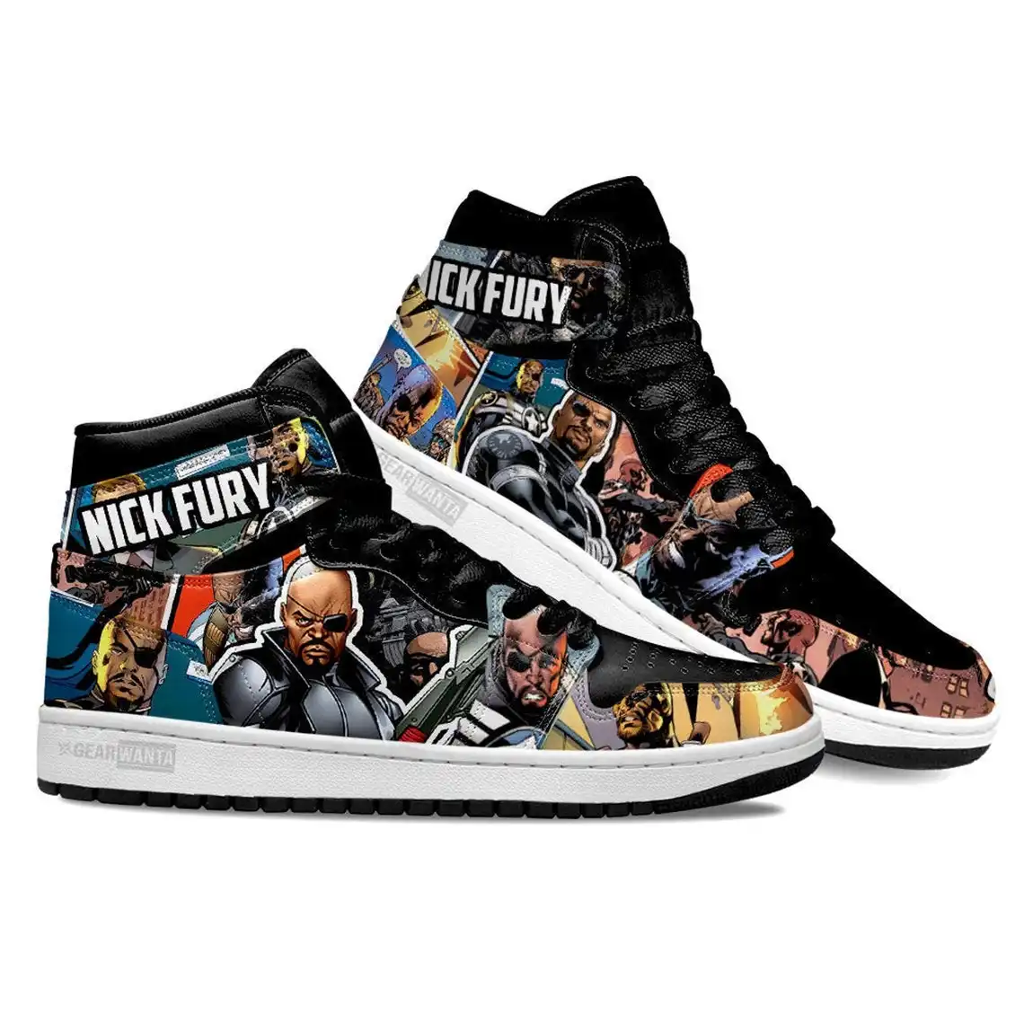 Avenger Nick Furry Super Heroes For Movie Fans - Custom Anime Sneaker For Men And Women Air Jordan Shoes