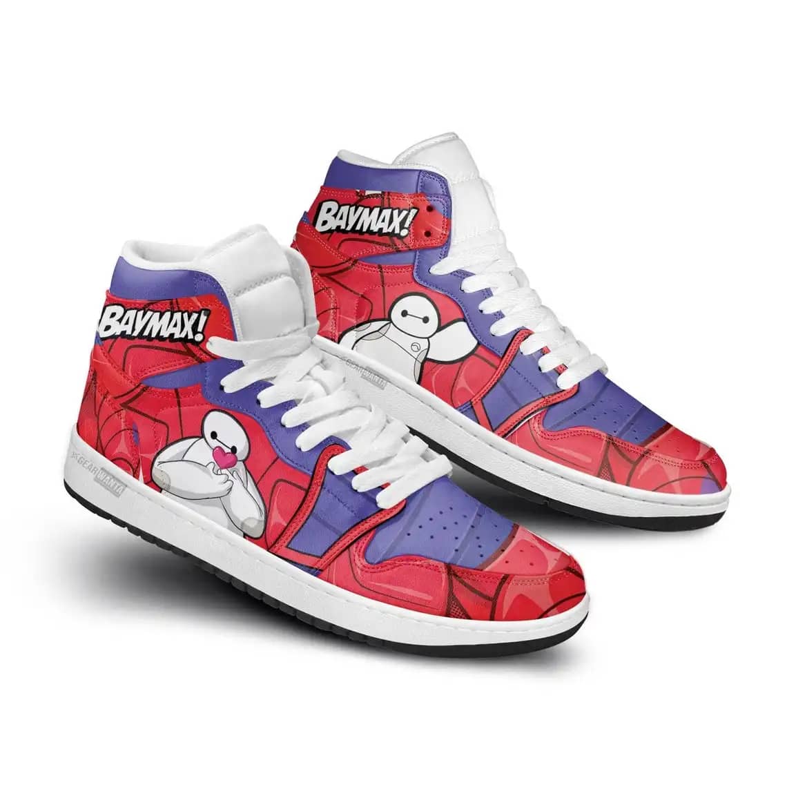 Baymax Super Heroes For Movie Fans - Custom Anime Sneaker For Men And Women Air Jordan Shoes