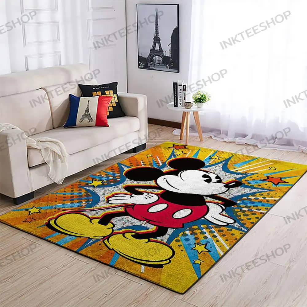 Bedroom Home Decor Mickey Mouse Disney Rug