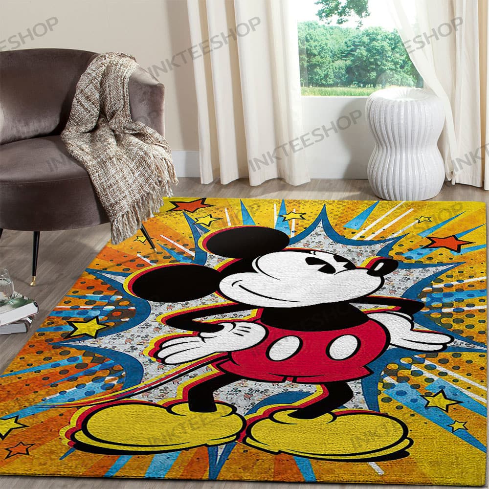Inktee Store - Bedroom Home Decor Mickey Mouse Disney Rug Image