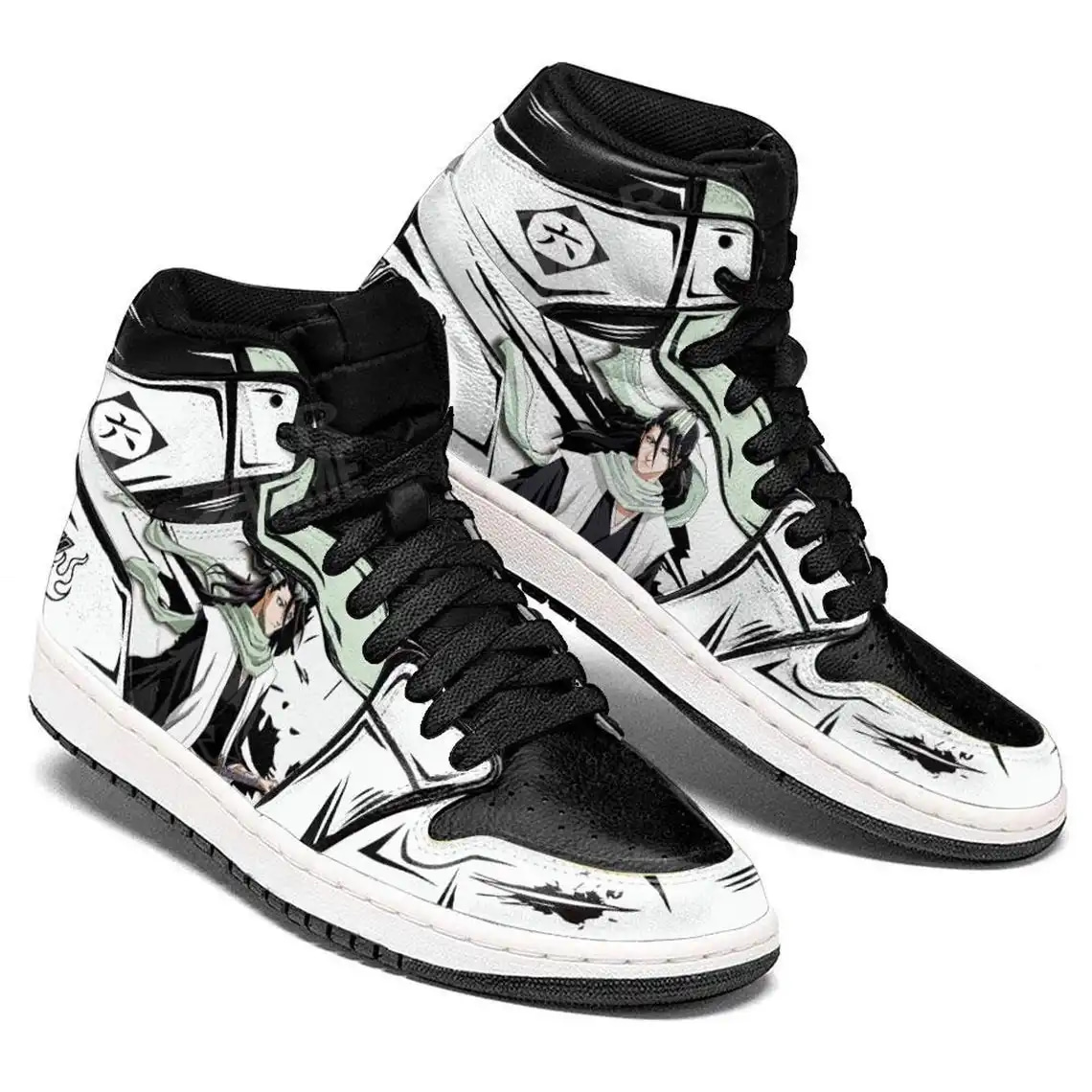 Bleach Byakuya Kuchiki For Anime Fans - Custom Anime Sneaker For Men And Women Air Jordan Shoes