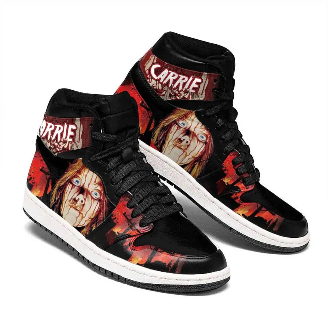 Carrie Horror For Movie Fans - Custom Anime Sneaker For Men And Women Air Jordan Shoes