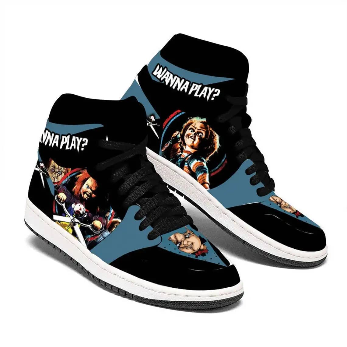 Child's Play Chucky Horror For Movie Fans - Custom Anime Sneaker For Men And Women Air Jordan Shoes