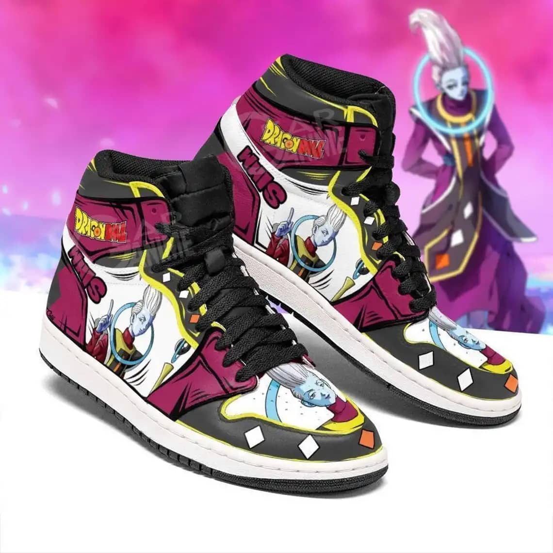 Dbz Whis Dragon Ball For Anime Fans - Custom Anime Sneaker For Men And Women Air Jordan Shoes