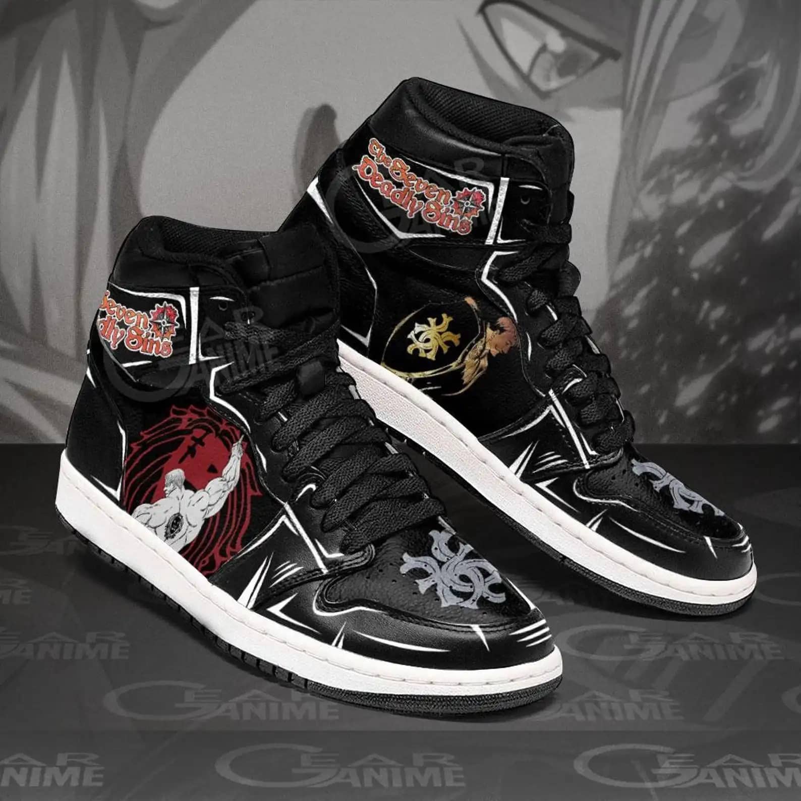 Escanor Lion's Sin Of Pride For Anime Fans Custom Anime Shoes For Men And Women Air Jordan Shoes