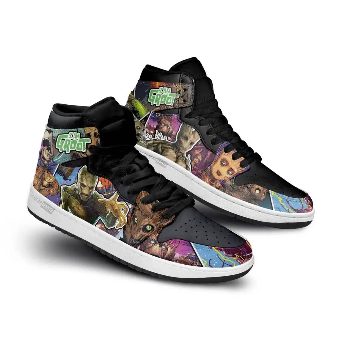 Groot Super Heroes For Movie Fans - Custom Anime Sneaker For Men And Women Air Jordan Shoes
