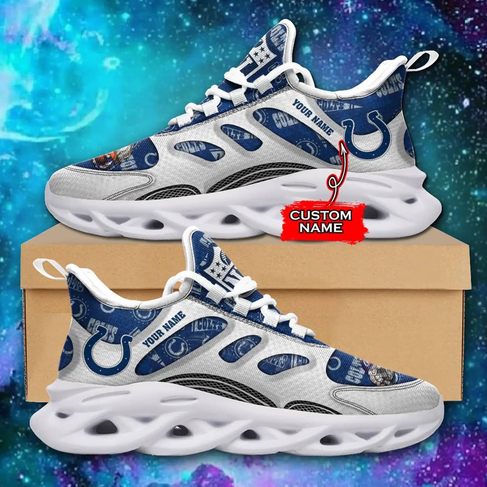Indianapolis Colts Nfl Max Soul Sneaker Shoes